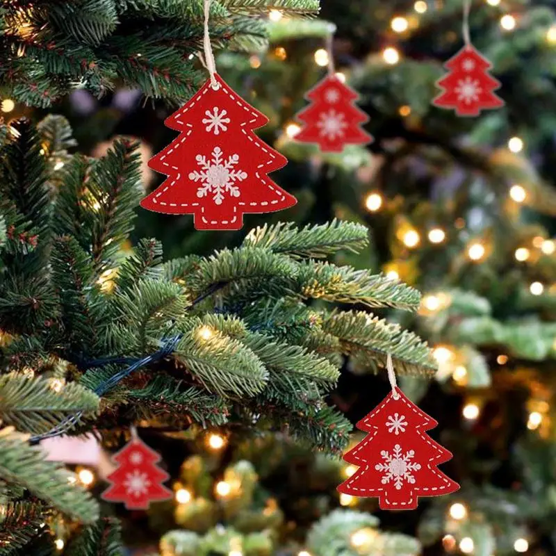 10/100 шт деревянные ручные поделки Рождественская елка украшения год Декор для дома