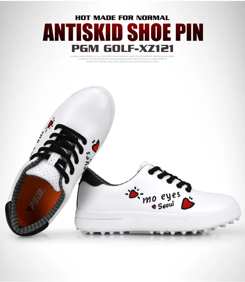 PGM гольф обувь детская спортивная обувь для девочек Водонепроницаемая граффити детская обувь(см. Таблицу ниже для размеров