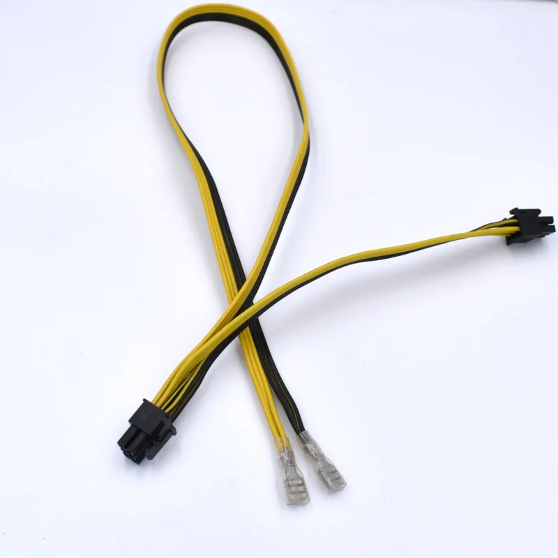 Двойной PCI-E 6PIN ПК Видеокарта DIY Кабель питания 18AWG серия схема для DELL2950 1950 2850 PE |