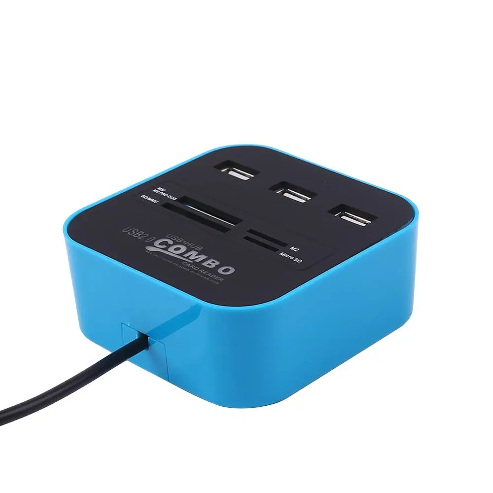 Все в 1 USB 2,0 устройство для чтения карт памяти SD TF M2 MS комбинированный концентратор высокой скорости для ПК
