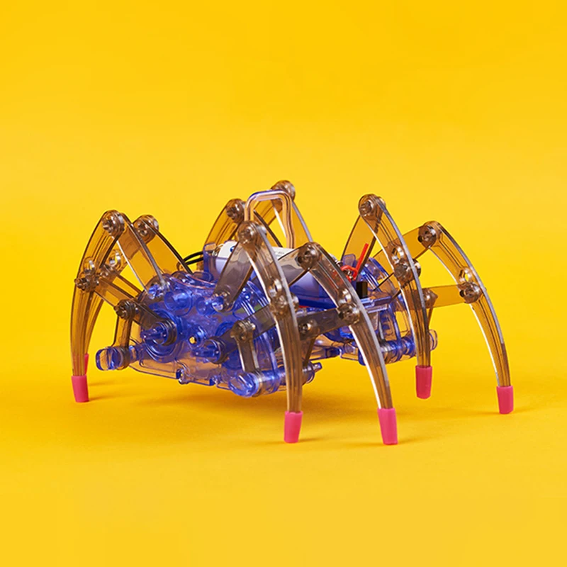 

Scientific Experiment Toys DIY Spider Robot For Children Electric Spider Robot Toy Educational Assembles Toys Kits
