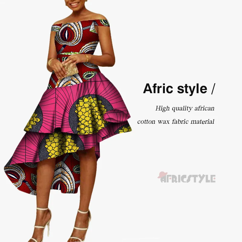 

New Women Sleeveless dress African Style Ankara Dresses Cocktail Party Dress WY5327