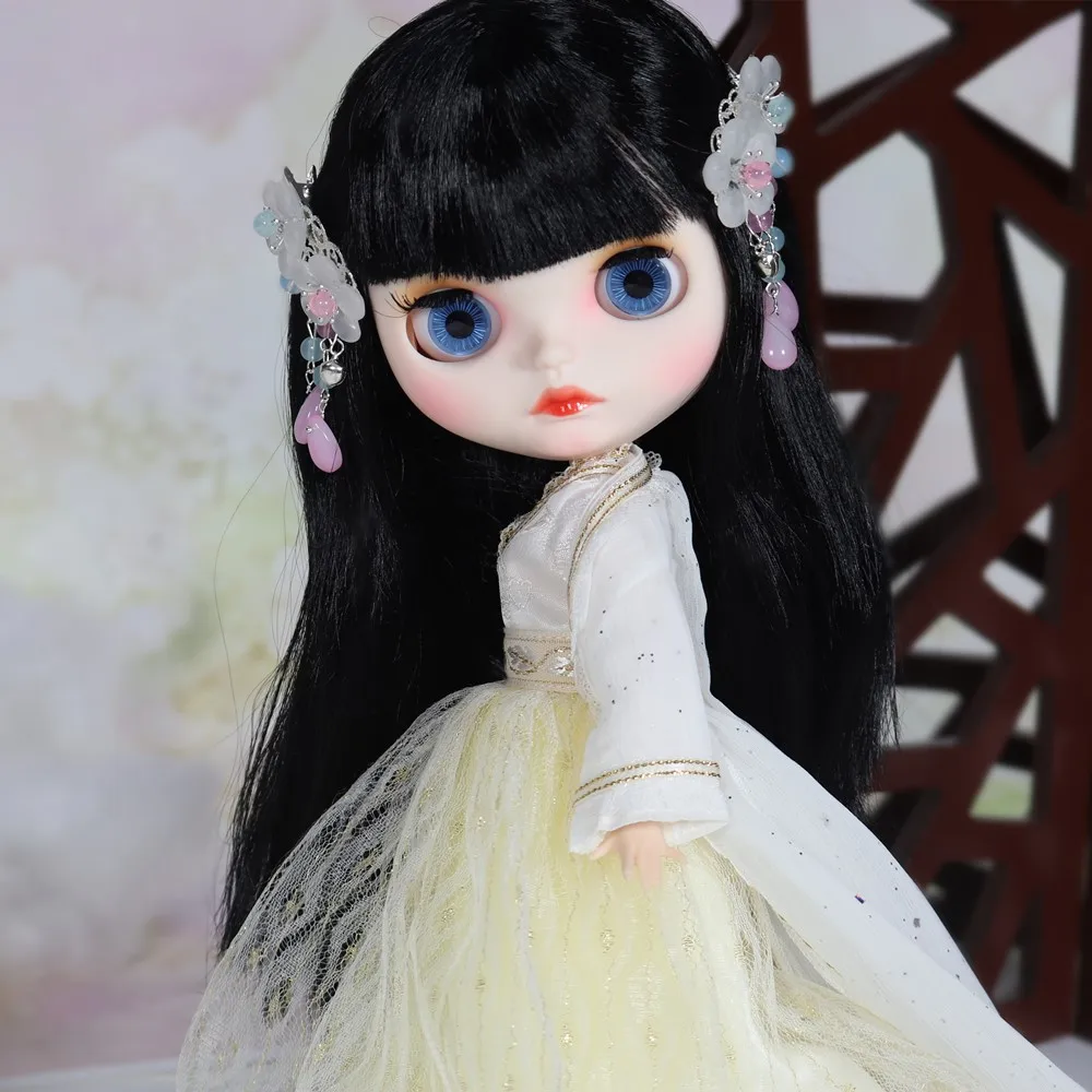 ICY Blyth кукла с нарядами Smilling ртом резные губы матовое лицо сустава тела 1/6 bjd, licca, pullip