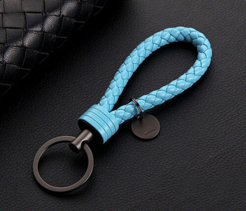 Retro Leather Rope Weave Braided Strap Keychain Keyring Car Key Chain Ring Key Fob Sling Jewelry Gift
