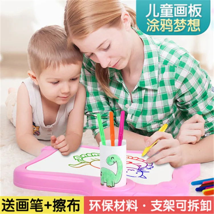 Детская белая доска hua ban zhuo, цветная ручка, граффити, доска для рисования, письменный стол, Обучающие принадлежности, игрушка для детского сада