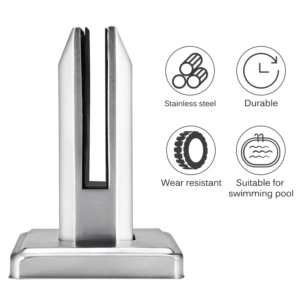 304-Stainless-Steel-Clamp-Glass-Panel-Pool-Fence-Staircase-Bracket-Spigot-Balustrade-Floor-Deck-Moun