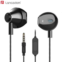 Langsdom проводная гарнитура, наушники-вкладыши для iPhone, стерео Hi-Fi наушники с микрофоном для Xiaomi, samsung, fone de ouvido, наушники