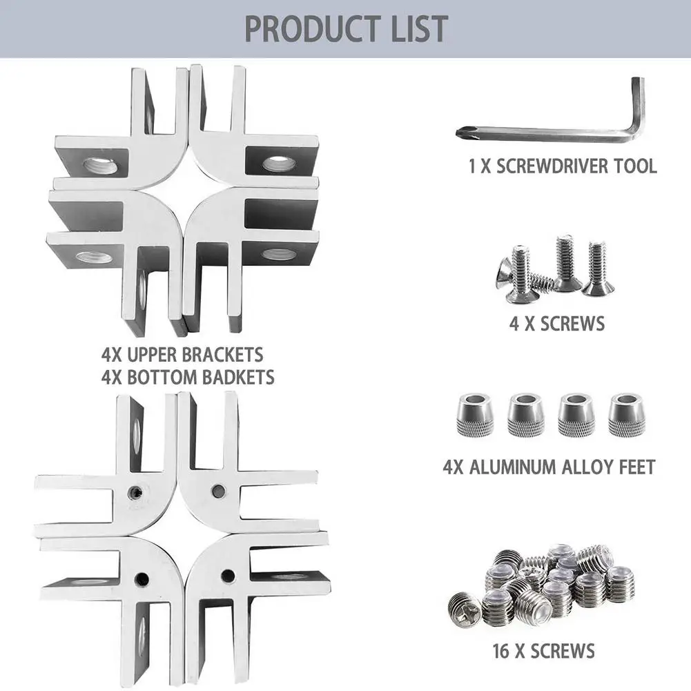 quadrado chama guarda suporte clipe durável diy