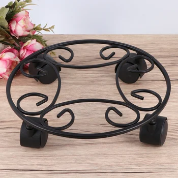 

1pcs Movable Wheel Plant Flower Pot Tray Flower Pot Rack Flower Pot Base for Home