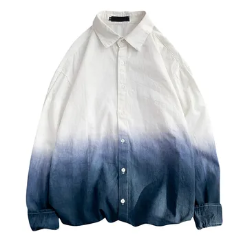 

Men's Shirt Fashion Men PersonalityMen's New Style Fashion Gradual Leisure Long Sleeve Shirts Fashion Shirts Blouse Soft 2020