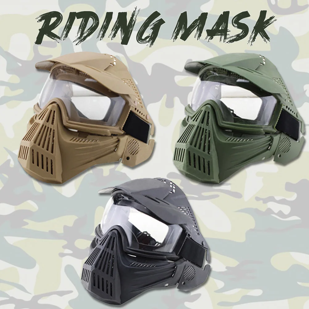 

Motorcycle Goggles Mask for Men and Women Sunshade Windproof Face Protection Mask Airsoft Mask Outdoor Bicycle Cool