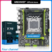 Machinist-placa base X79 LGA 2011, CPU compatible con DDR3 REG ECC RAM, procesador Intel Xeon E5 v1 y v2, cuatro canales, placa base X79 V2.82H