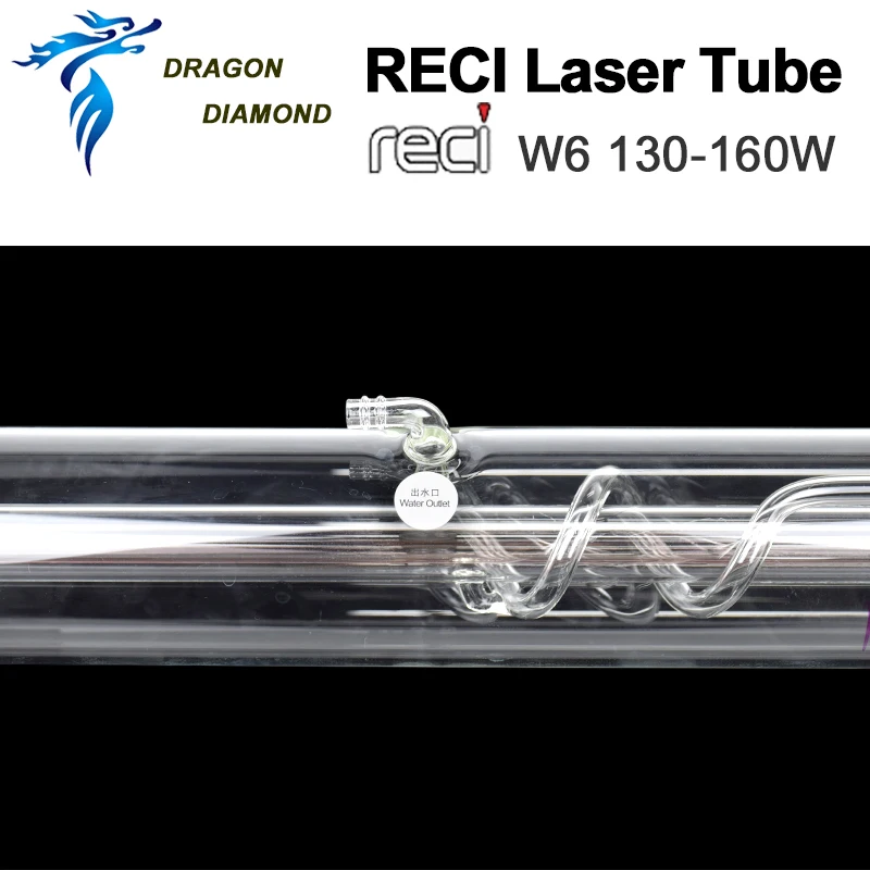 DRAGON DIAMOND CO2 лазерная трубка RECI W6 130 Вт стеклянная труба металлическая головка