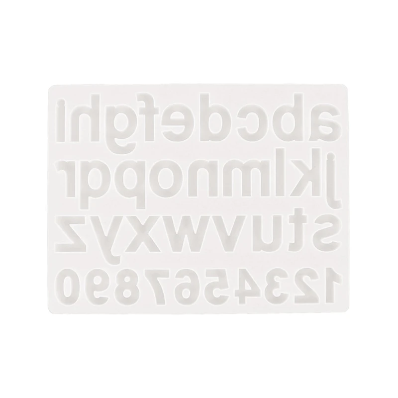 

Crystal Epoxy Resin Mold Alphabet Letter Number Pendant Casting Silicone Mould DIY Crafts Jewelry Key Chain Making Tools