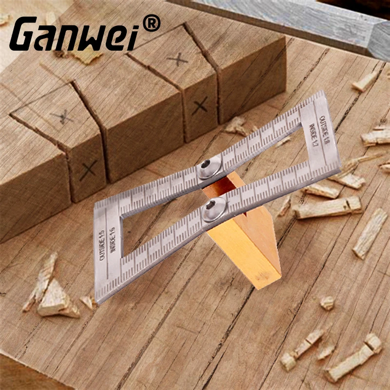 Ganwei Dovetail Scribing Gauge Woodworking Line Drawer DIY Dovetail Tenon Manual Tenoning Woodworking Tools and Accessories