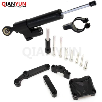 

Aluminum Steering Damper Stabilizer Mounting Bracket Adapter Set For Kawasaki EX300 Ninja 300 Ninja300 2013 2014 2015 2016 2017