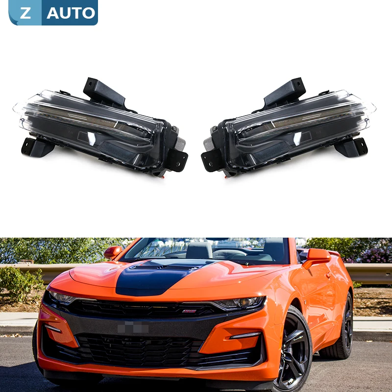 車用デイタイムランニングライト,LED DRl,1セット,Cheveurカマロ2019用 