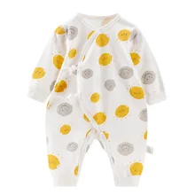Barboteuse en coton à manches longues pour bébés filles, combinaisons imprimées pour garçons, vêtements pour enfants, nouvelle collection