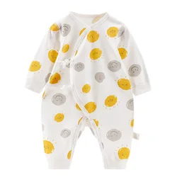 Barboteuse en coton à manches longues pour bébés filles, combinaisons imprimées pour garçons, vêtements pour enfants, nouvelle collection 