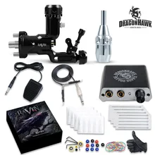 Топ татуировки комплект Airfoil роторный пулемет питания иглы-наконечники рукоятки