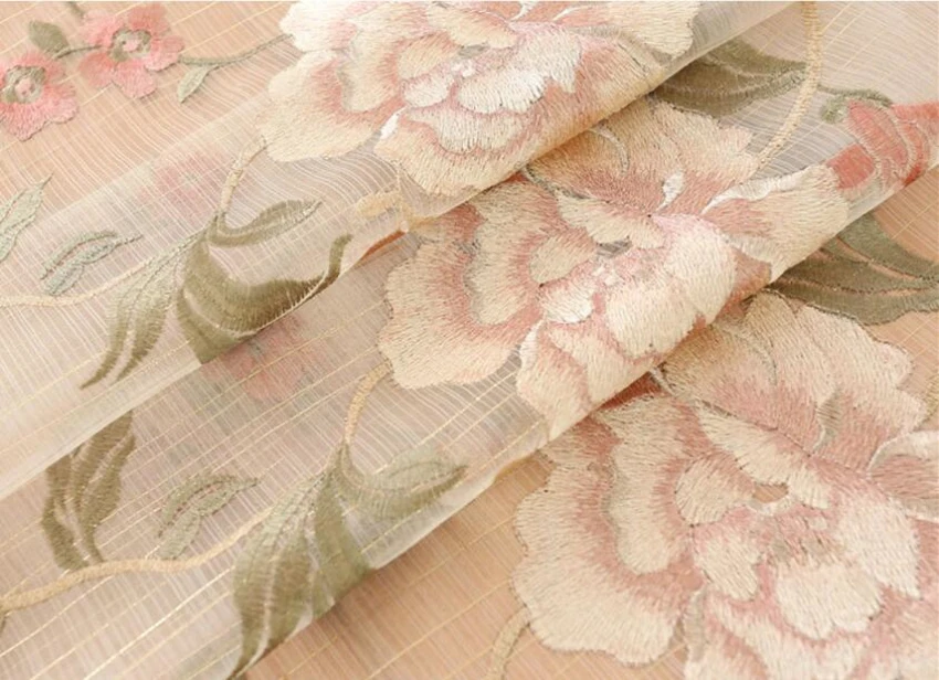 Роскошные европейские вышитые шторы для спальни вилла синель дом окна Cortinas WP321C