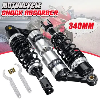 

Pair 13.5" 340mm Motorcycle Air Shock Absorber Rear Suspension For 150CC-750CC Street Bike Go-kart Quad Motocross