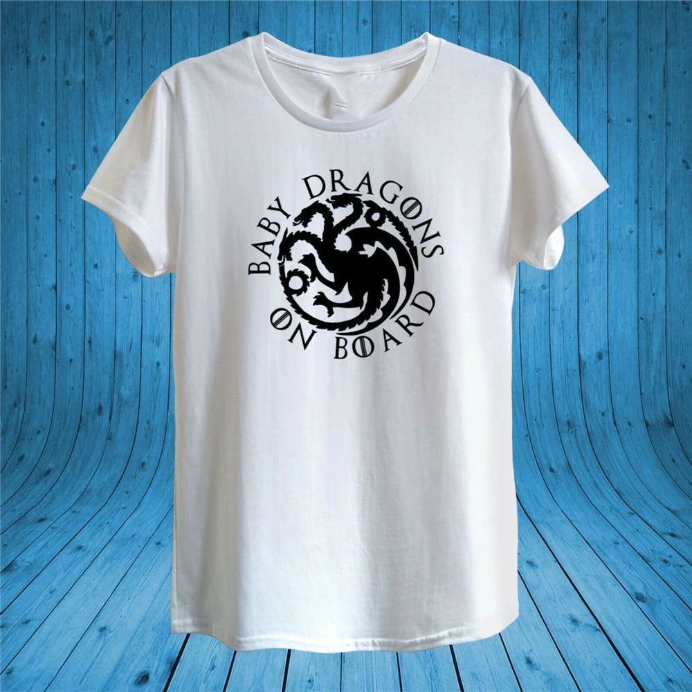 Детская Подарочная футболка с драконами на доске Mammy Игра престолов Ария Старк