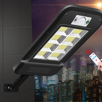

Upgraded 8000LM Solar Wall Light 8/6/4COB PIR Motion Sensor LED Solar powered Street Lamp Waterproof Light for Garden Courtyard