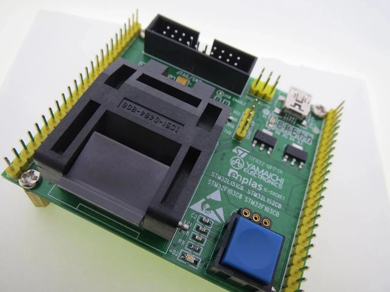 Оригинальный ST IC тестовое сиденье STM32 программа сжигания LQFP48 гнездо адаптера |