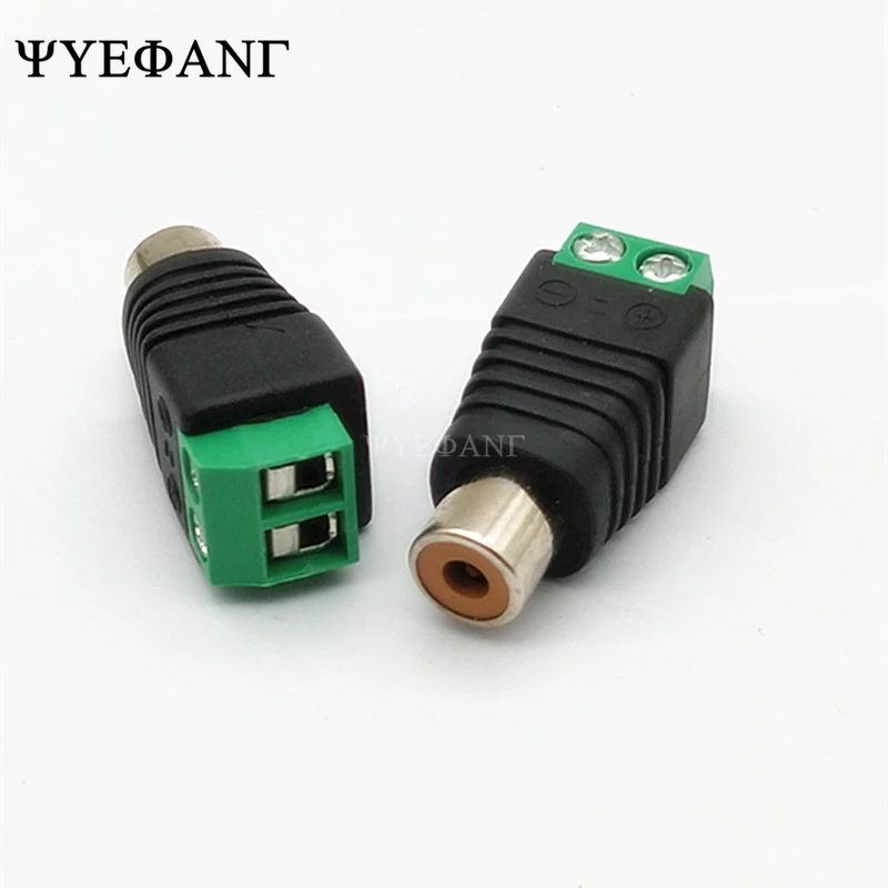 5 шт. CCTV Phono RCA Гнездовой разъем JACK для винта клеммный блок адаптер solderless Тип аудио
