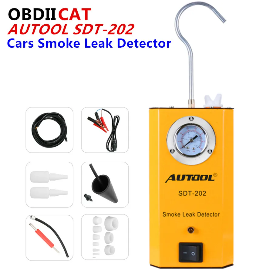 Оригинальный AUTOOL SDT 202 машины для дыма автомобилей локатор утечки автомобильный