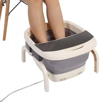 

Therapy Foldable Foot Spa Bath Massager Heating with Bubble Automatic Pedicure Portable Tub EU Pain Relief