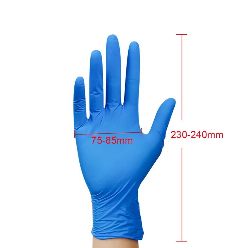 100Pcs Disposable Gloves Latex Universal Kitchen/Dishwashing/Medical /Work/Rubber/Garden Gloves For Left and Right Hand 4 Colors