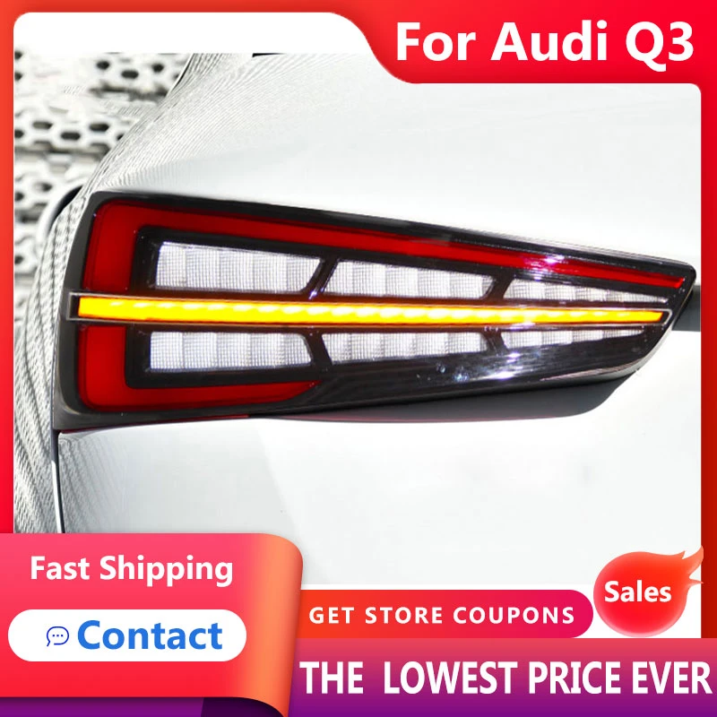 For Car Audi Q3 20132019 update New Q3 Tail Lights Led Fog Lights DRL Day Running Light Tuning