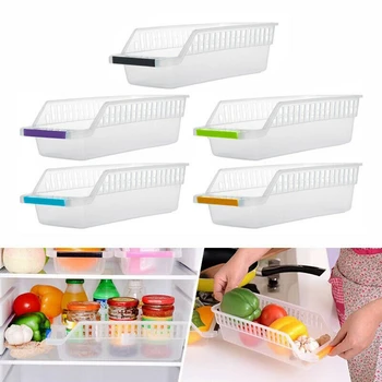 

Retail 5 Pcs Plastic Fridge Organizer Storage Box Set Box Drawer Kitchen