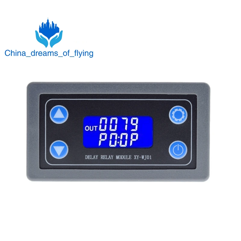 DC12V LED Digital Time Delay Relay Module Programmable Timer Control Switch Timing Trigger Cycle with Case for Indoor | Электронные