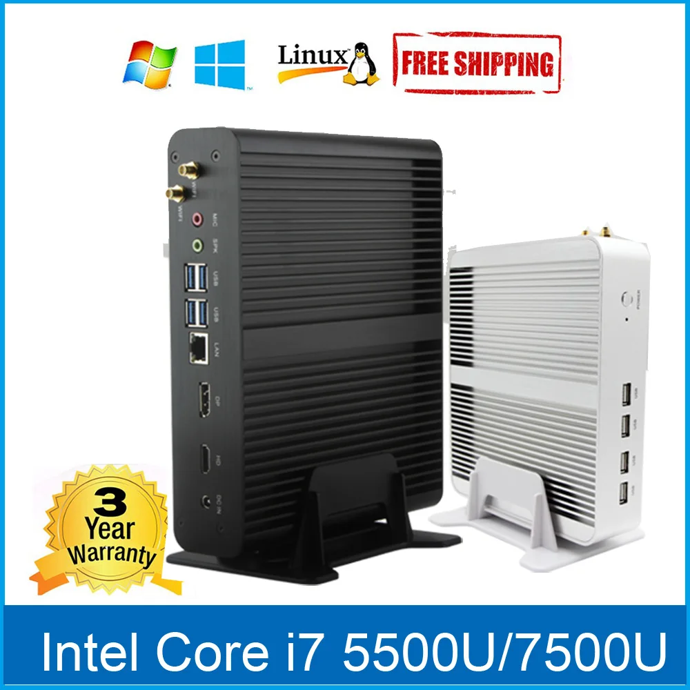 

Intel Core i5 6200U minipc i7 5500U Kaby Lake Computer i7 7500U Windows 10 Linux Desktop Barebone i3 6006U Thin client