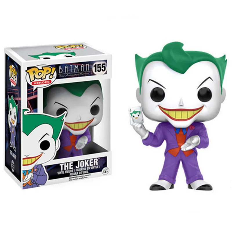 FUNKO POP отряд самоубийц Харли Квинн Джокер кто смеется Ограниченная серия виниловые Фигурки Коллекционная модель игрушки подарок - Цвет: 155 with box
