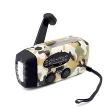 Emergency Radio,Dynamo Survival Solar Hand Crank Self Powered AM/FM/NOAA Weather Radio with LED Flashlight 1000mAh Power Bank fo