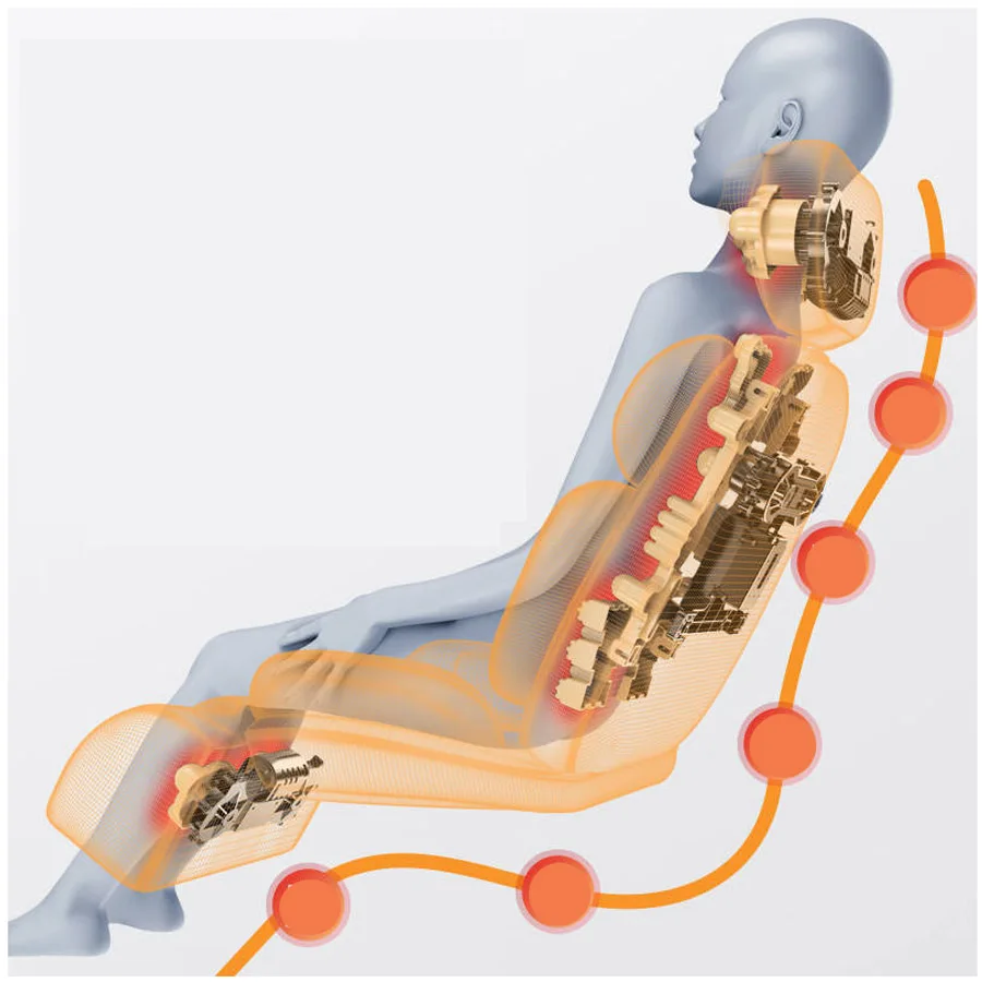 Cervical vertebra massage pad neck shoulder back multifunctional whole body kneading household body massager multifunctional 6