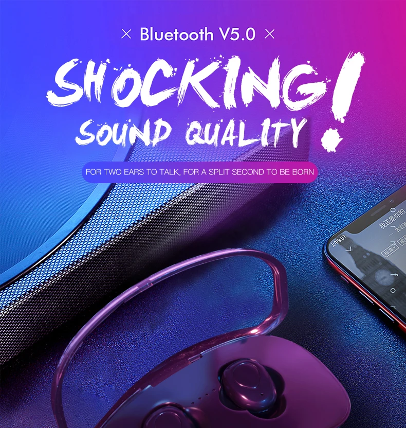 KYCXD TWS bluetooth 5,0 наушники мини с зарядным устройством портативные наушники спортивные наушники беспроводные наушники для iphone xiaomi