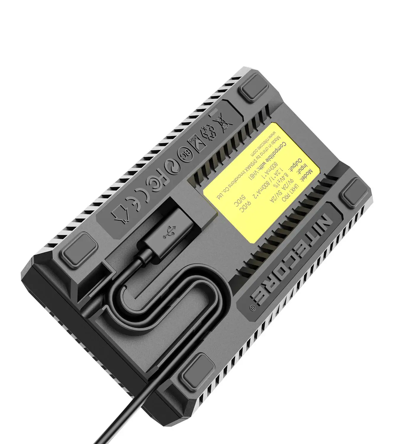 Nitecore UHX1 PRO зарядное устройство для путешествий с двумя слотами для систем Hasselblad X, Совместимые модели: X1D 50C, X1D II 50C