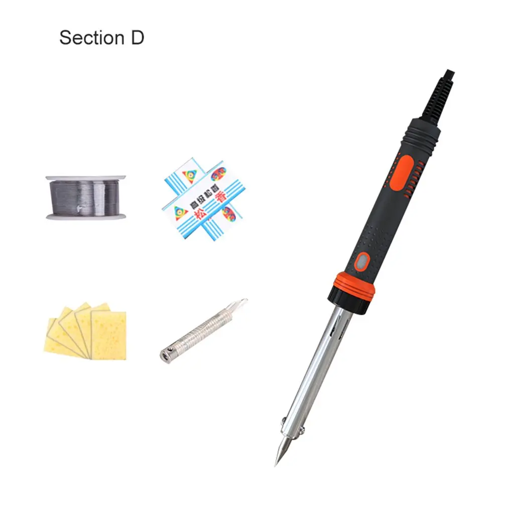 

Electric Soldering Iron Kit Soldering Iron Handle Heat Pencil Repair Tool Kit With LED light Welding Solder Tool Kit