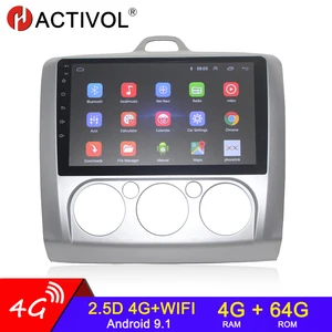 Image 1 - 4G+64G Android 9.0 2 din Car Radio audio GPS Navigation For ford focus EXI MT/AT 2 3 Mk2/Mk3 hatchback undefined car accessories