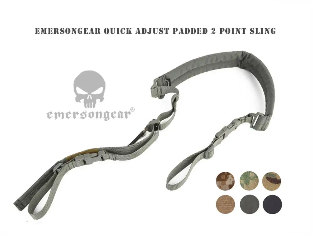 EMERSON быстронастраиваемый Мягкий 2 точечный ремень для страйкбола военный