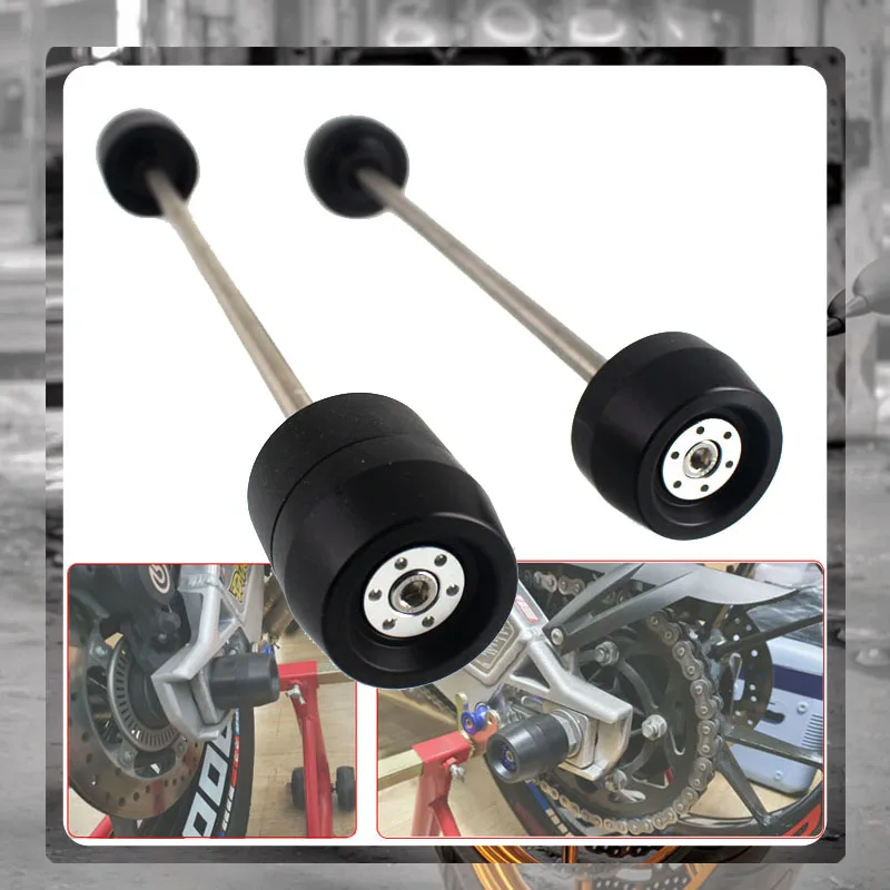 

For DUCATI MONSTER 696 795 Monster696 Monster795 Motorcycle Accessories Front & Rear Axle Fork Crash Sliders Wheel Protector