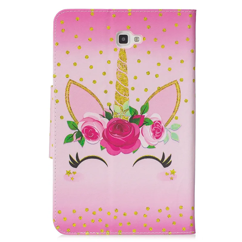 Wekays For Samsung Tab A6 10.1 Cartoon Unicorn Leather Case For Samsung Galaxy Tab A6 A 6 2016 10.1 T585 T580 T580N Cover Cases