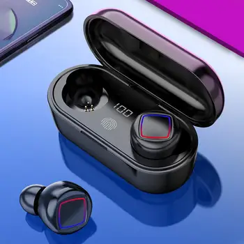 

Wireless Bluetooth 5.0 Earphones 8D Hifi Stereo Sports Headphones Waterproof Headset With 2000mAh Power Bank For IPhone Samsung