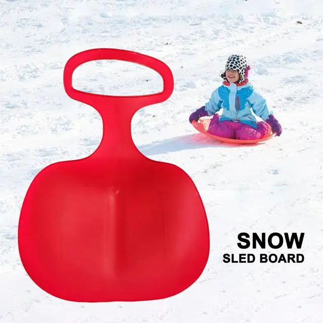 2Pcs/Set Funny Outdoor Kids Snow Sled Board Thicken Anti-skid Design Push Snow Sled Sledge Grass Sand Slider Ride On Toys 3