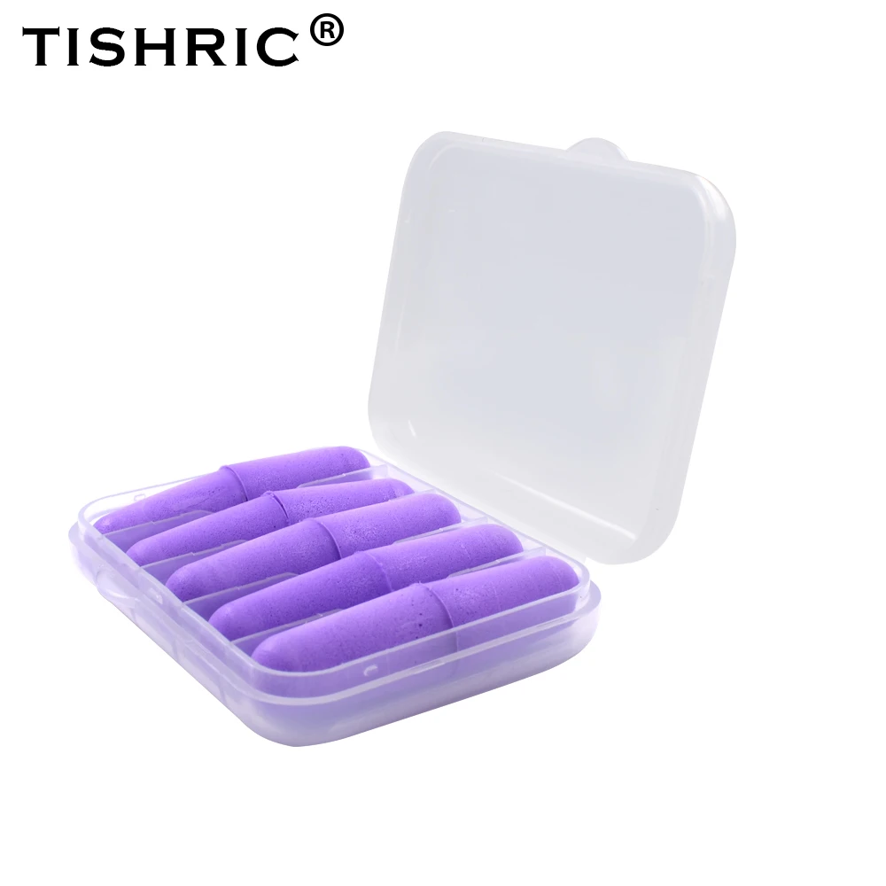 5pairs Box-packed PU Sponge Earplugs Ear Protection Noise Reduction Sound Insulation Sleep Noise Reduction - Famidy.com